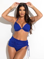 Pour Moi Blue Padded Samoa Bikini Top - Image 2 of 4