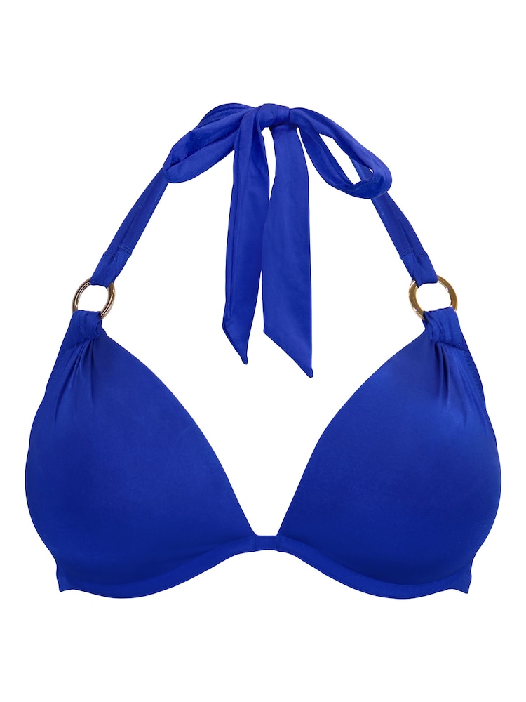 Pour Moi Blue Padded Samoa Bikini Top - Image 3 of 4