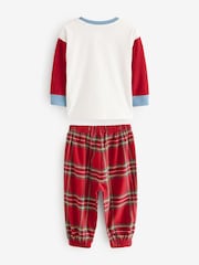 Red Baby Check Bear Single 100% Cotton Pyjamas (12mths-8yrs) - Image 5 of 7