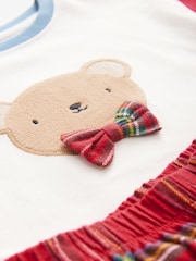 Red Baby Check Bear Single 100% Cotton Pyjamas (12mths-8yrs) - Image 7 of 7
