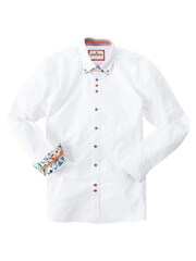 Joe Browns White Slim Fit 100% Cotton Charismatic Double Collar Shirt - Image 4 of 5
