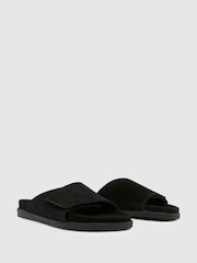Schuh Samuel One Strap Black Sandals - Image 2 of 4