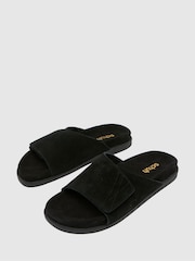 Schuh Samuel One Strap Black Sandals - Image 4 of 4