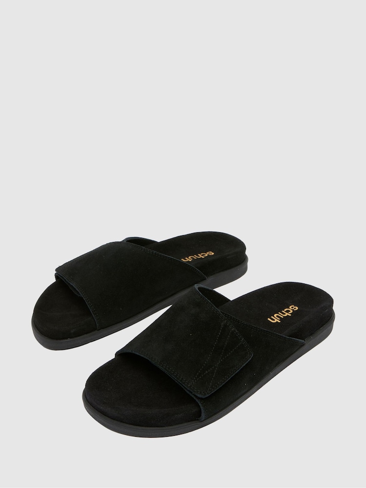 Schuh Samuel One Strap Black Sandals - Image 4 of 4