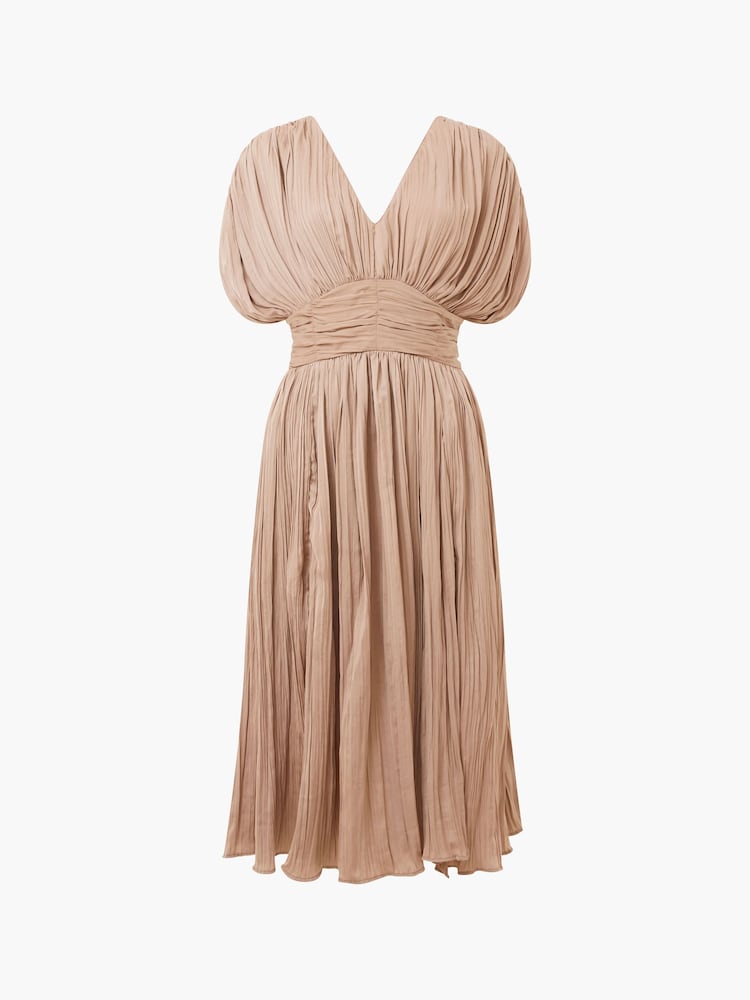 French Connection Pleated Althea V-Neck Dress - Изображение 4 из 4
