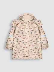 JoJo Maman Bébé Brown Bug 2 Piece Waterproof Trouser And Jacket Set - Image 2 of 10