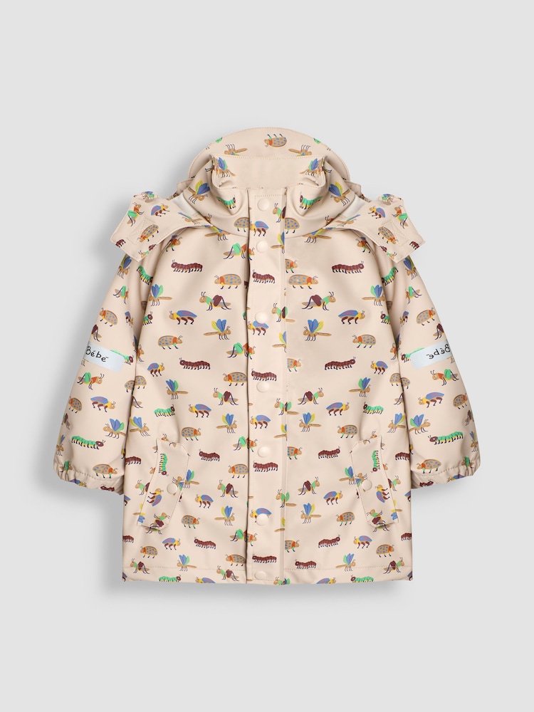 JoJo Maman Bébé Brown Bug 2 Piece Waterproof Trouser And Jacket Set - Image 2 of 10