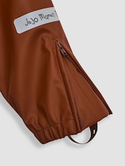 JoJo Maman Bébé Brown Bug 2 Piece Waterproof Trouser And Jacket Set - Image 7 of 10