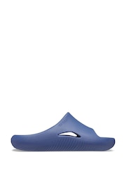 Crocs Blue Mellow Recovery Slides - Image 1 of 6