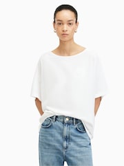 AllSaints White Lydia T-Shirt - Image 1 of 7