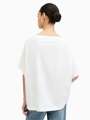 AllSaints White Lydia T-Shirt - Image 4 of 7