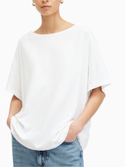 AllSaints White Lydia T-Shirt - Image 5 of 7