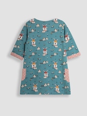 JoJo Maman Bébé Duck Egg Blue Guinea Pig A-Line Dress - Image 2 of 3