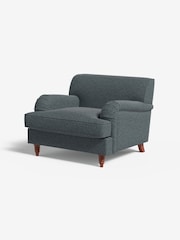 MADE.COM Basket Weave Teal Green Orson Loveseat - Image 1 of 3