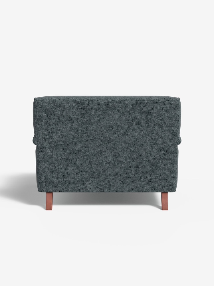 MADE.COM Basket Weave Teal Green Orson Loveseat - Image 2 of 3