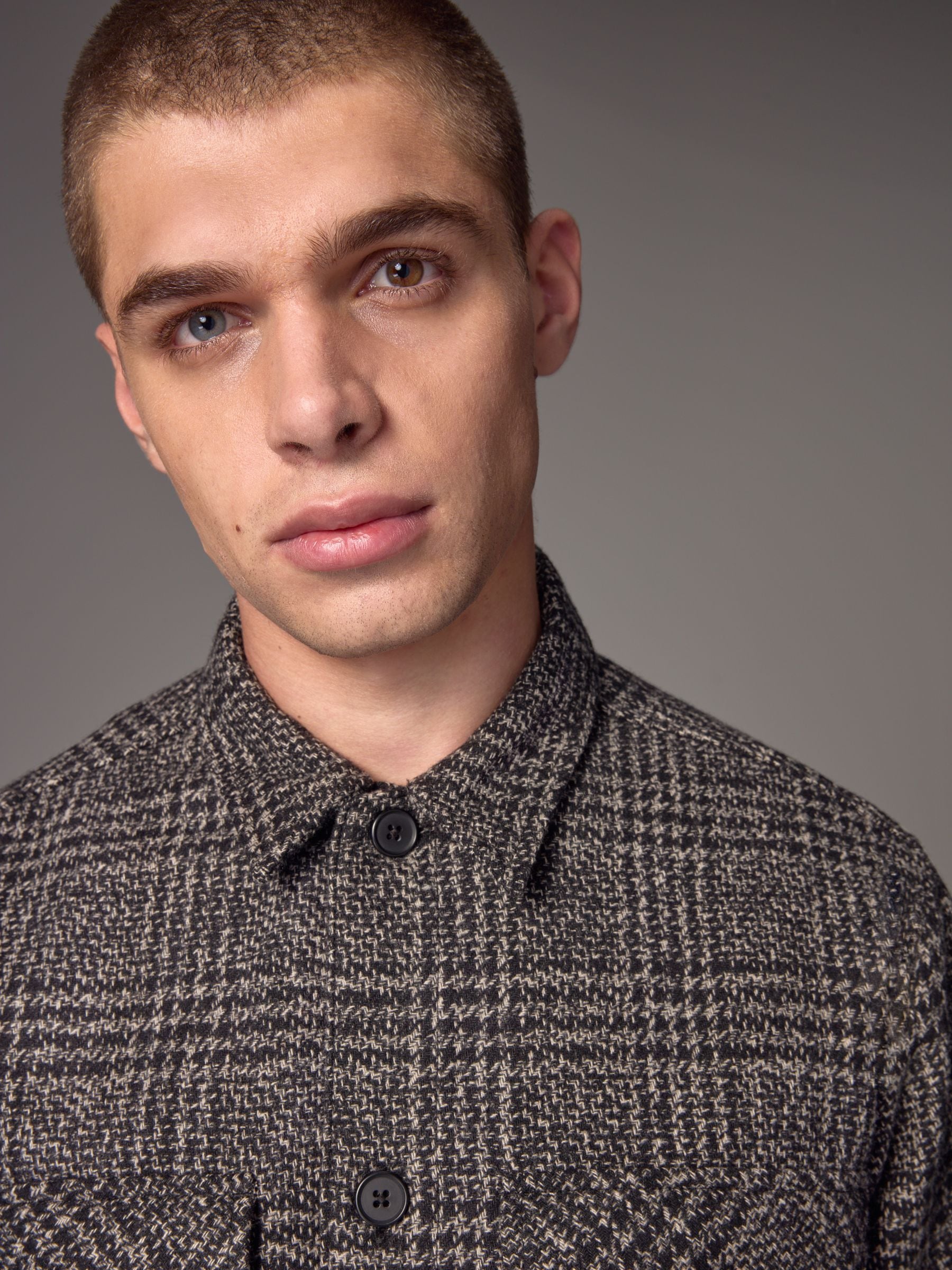 Buy Monochrome Check Shacket Overshirt from Next USA
