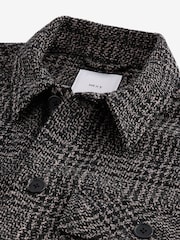 Monochrome Check Shacket Overshirt - Image 6 of 8