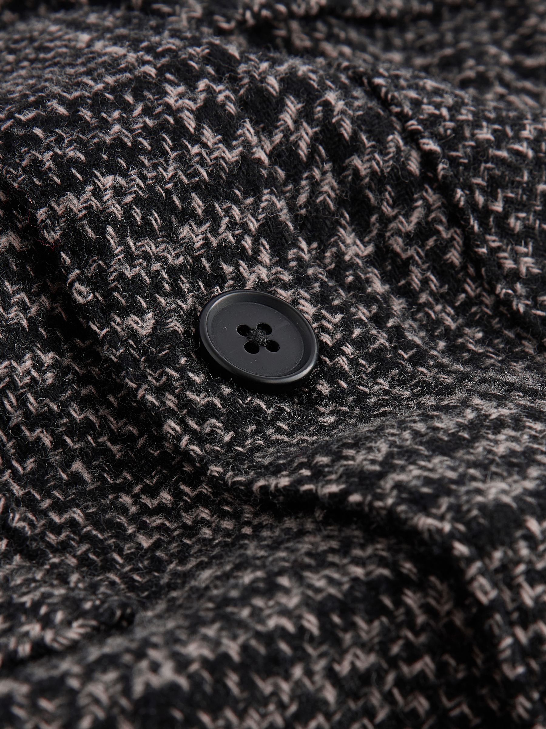 Buy Monochrome Check Shacket Overshirt from the Next UK online shop