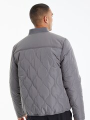 Threadbare Grey Onion Quilted Bomber Jacket - Image 2 of 4