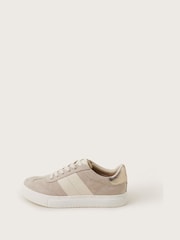 Monsoon Natural Faux Suede Trainers - Image 1 of 4