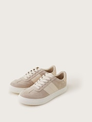 Monsoon Natural Faux Suede Trainers - Image 2 of 4