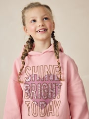 Pink Sequin Hoodie (3-16yrs) - Image 4 of 5