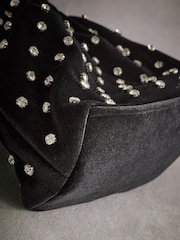 Black Tabitha Simmons Kaza Velvet Wristlet Bag - Image 10 of 10