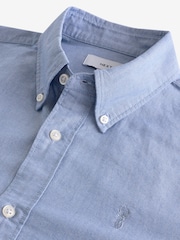 White/Light Blue/Navy Blue 3 Pack 100% Cotton Long Sleeve Oxford Shirts 3 Pack - Image 12 of 13