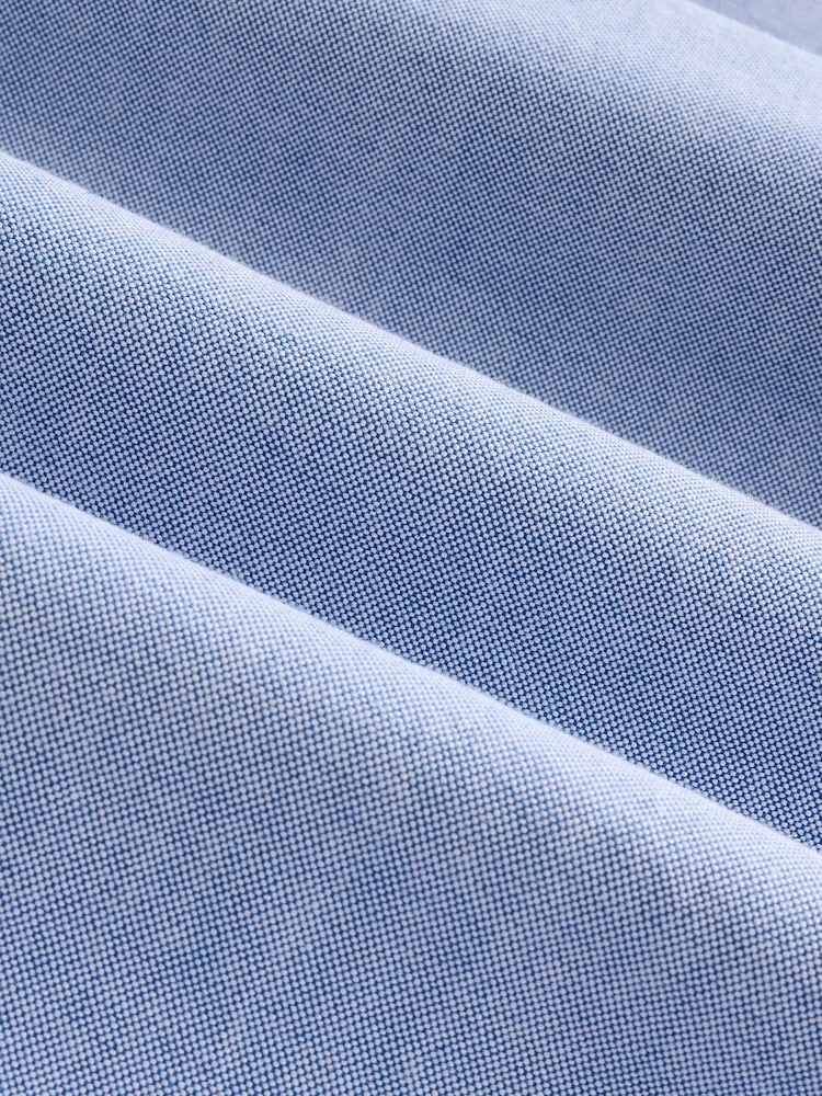White/Light Blue/Navy Blue 3 Pack 100% Cotton Long Sleeve Oxford Shirts 3 Pack - Image 13 of 13