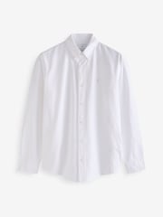 White/Light Blue/Navy Blue 3 Pack 100% Cotton Long Sleeve Oxford Shirts 3 Pack - Image 9 of 13