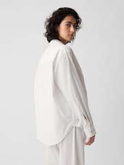 Gap Grey Stripe Poplin Pyjama Shirt - Image 2 of 6