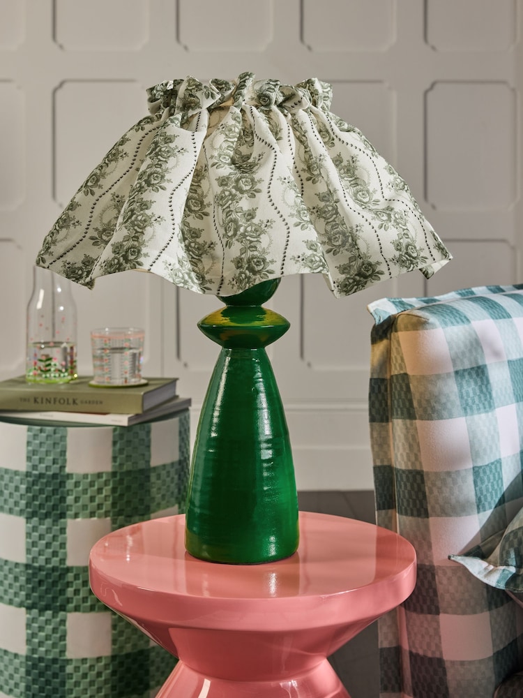 Cath Kidston Green Muse Table Lamp - Image 1 of 6 Cath Kidston Green Muse Table Lamp - Image 1 of 6