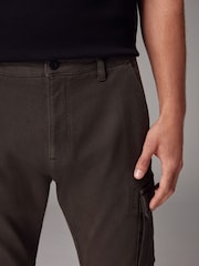 Verde caqui - Pantalones cargo elásticos de Motion Flex - Imagen 4 de 10