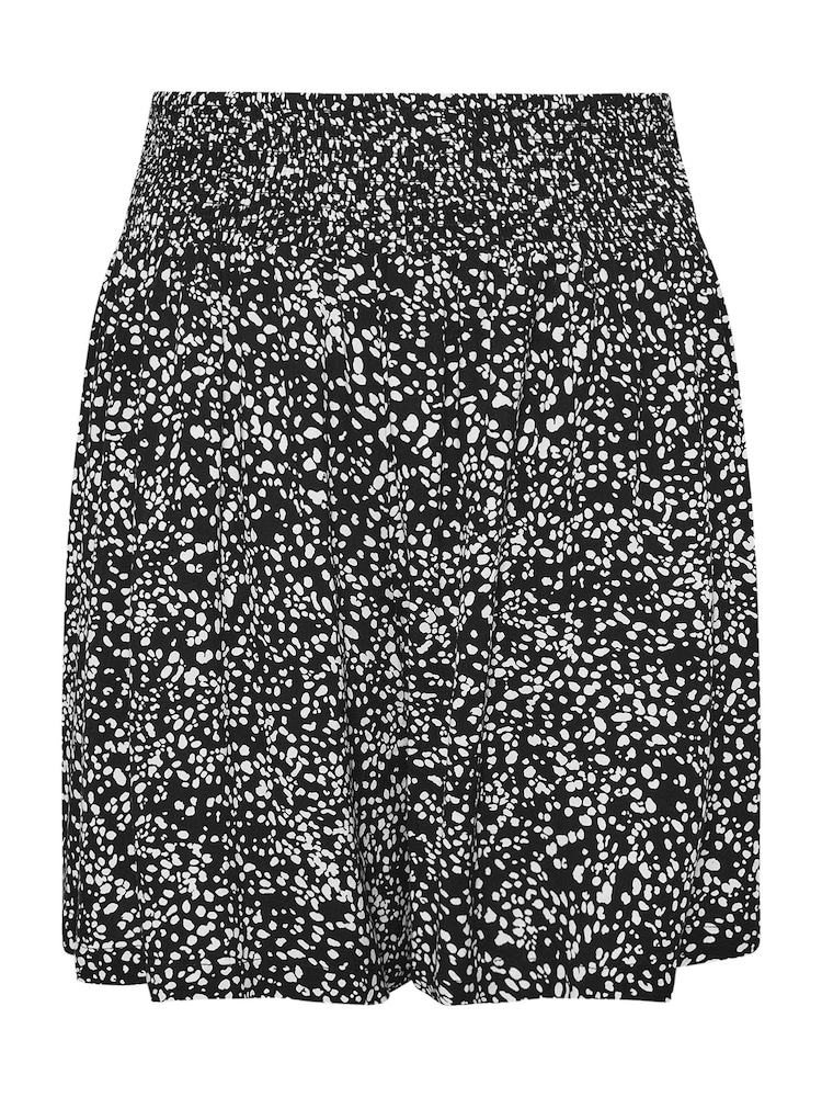 Yours Curve Shorts mit Punkt-Print und gerafftem Bund - Bild 5 von 5 Yours Curve Shorts mit Punkt-Print und gerafftem Bund - Bild 5 von 5