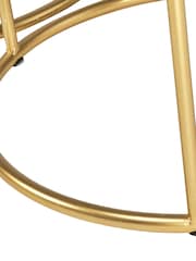 Pacific Green Set of 2 Milly Marble Tables with Gold Frame - Image 5 of 5