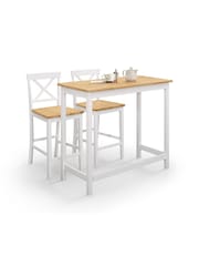 Julian Bowen Ivory Oak Marlow Bar Set - Image 2 of 2