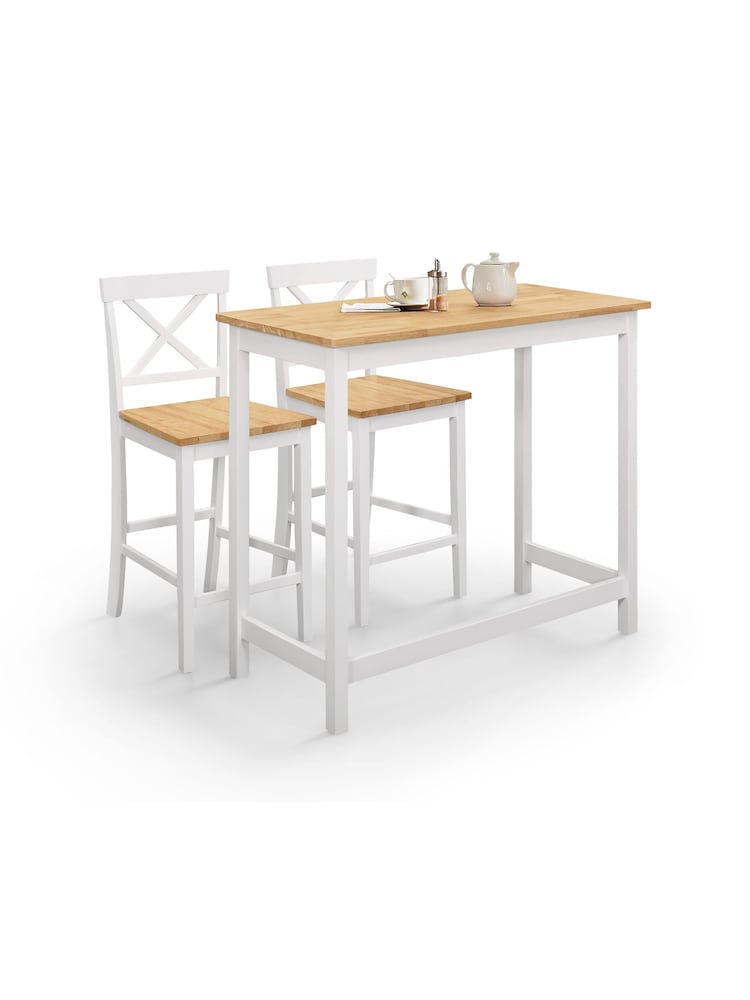 Julian Bowen Ivory Oak Marlow Bar Set - Image 2 of 2