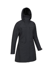 Mountain Warehouse Black Womens Cloud Burst II Textured Waterproof Jacket - Image 1 of 5