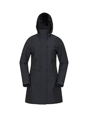Mountain Warehouse Black Womens Cloud Burst II Textured Waterproof Jacket - Image 2 of 5