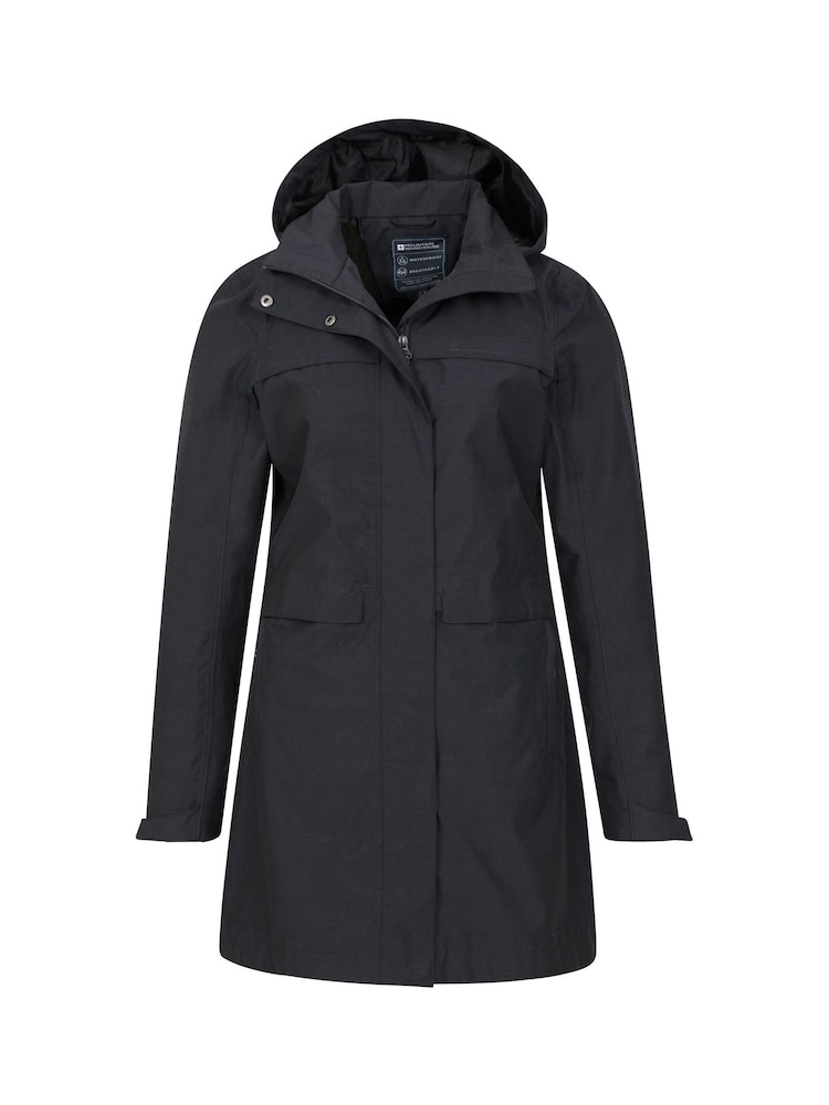 Mountain Warehouse Black Womens Cloud Burst II Textured Waterproof Jacket - Image 5 of 5