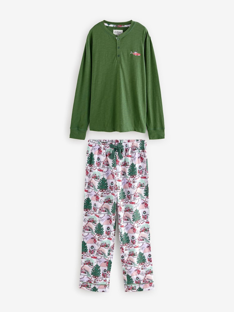 بيجامة قطن %100 و كُم طويل من Cath Kidston - صورة 2 من 2 بيجامة قطن %100 و كُم طويل من Cath Kidston - صورة 2 من 2