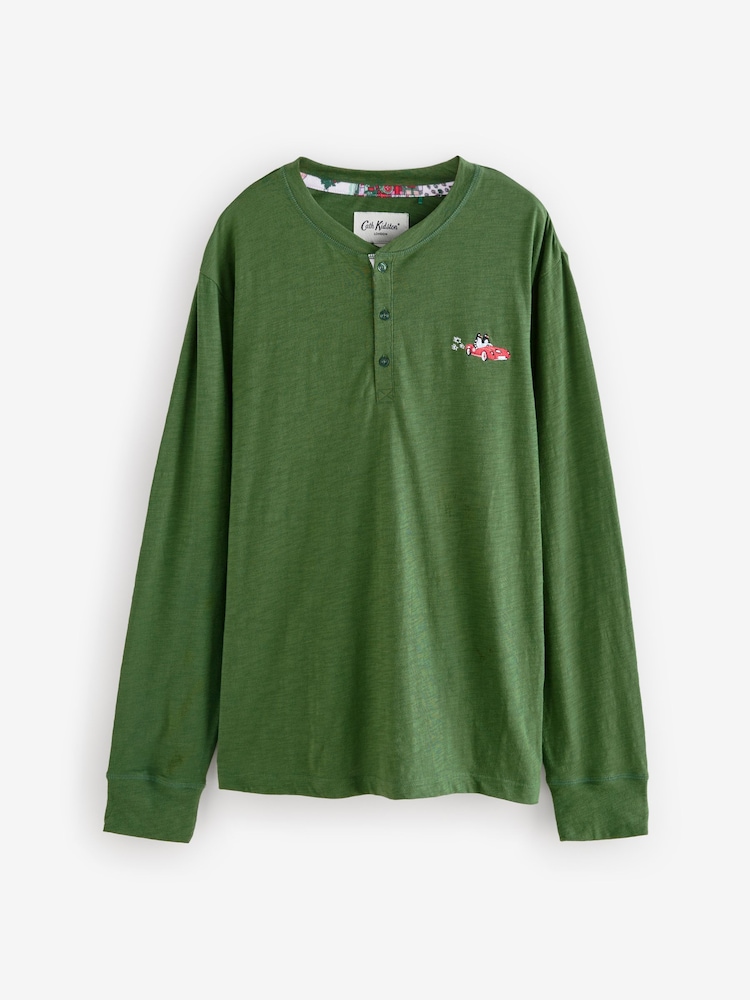 Cath Kidston Green Christmas House Long Sleeve 100% Cotton Pyjamas - Image 9 of 9 Cath Kidston Green Christmas House Long Sleeve 100% Cotton Pyjamas - Image 9 of 9