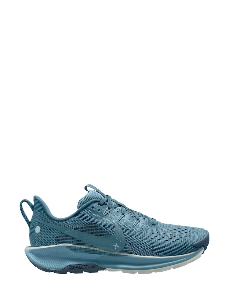 Nike Smokey Blue ReactX Pegasus Trail 5 Running Trainers - Image 1 of 4