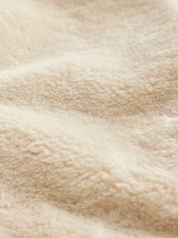 Crème écru - Veste polaire Borg Duffle - Image 8 de 8