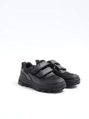 River Island Black Boys Velcro Sporty Trainers - Image 1 of 4