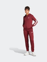 adidas Red Sportswear Linear Tracksuit - Image 1 of 8