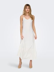 JDY Jersey Broderie Tiered Hem Cami Maxi Dress - Bild 3 von 6
