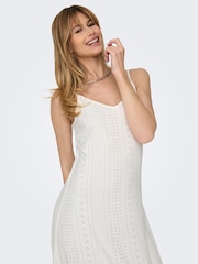 JDY Jersey Broderie Tiered Hem Cami Maxi Dress - Bild 5 von 6