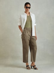 Reiss Indie Schmal zulaufende Combat-Hose aus Baumwollmix - Bild 1 von 5