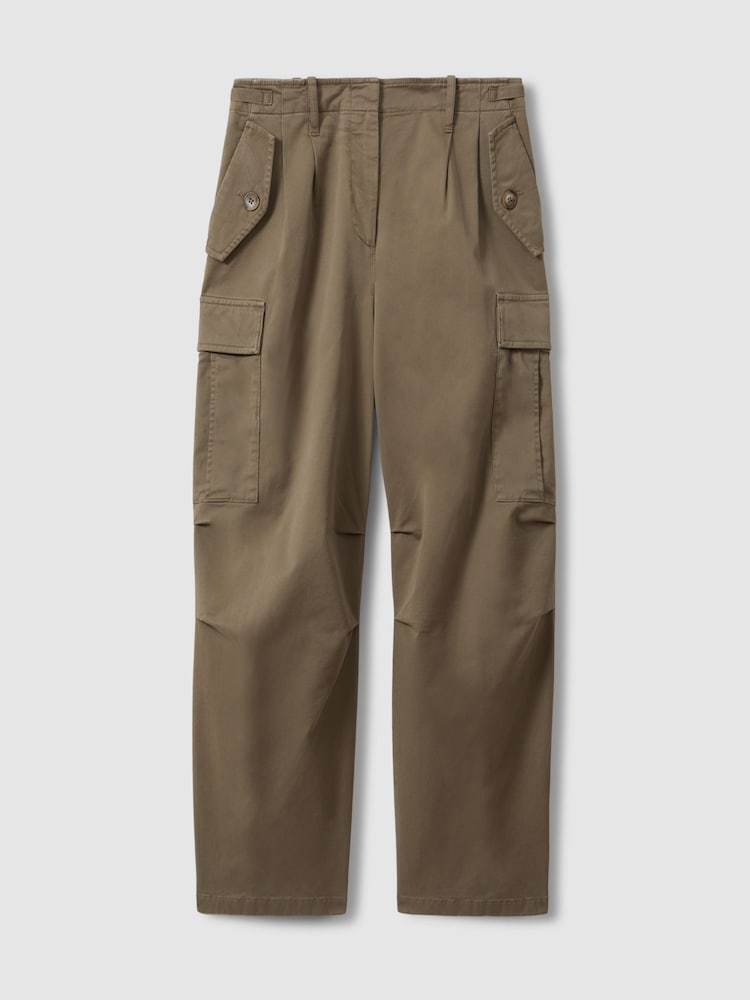 Reiss Indie Schmal zulaufende Combat-Hose aus Baumwollmix - Bild 2 von 5